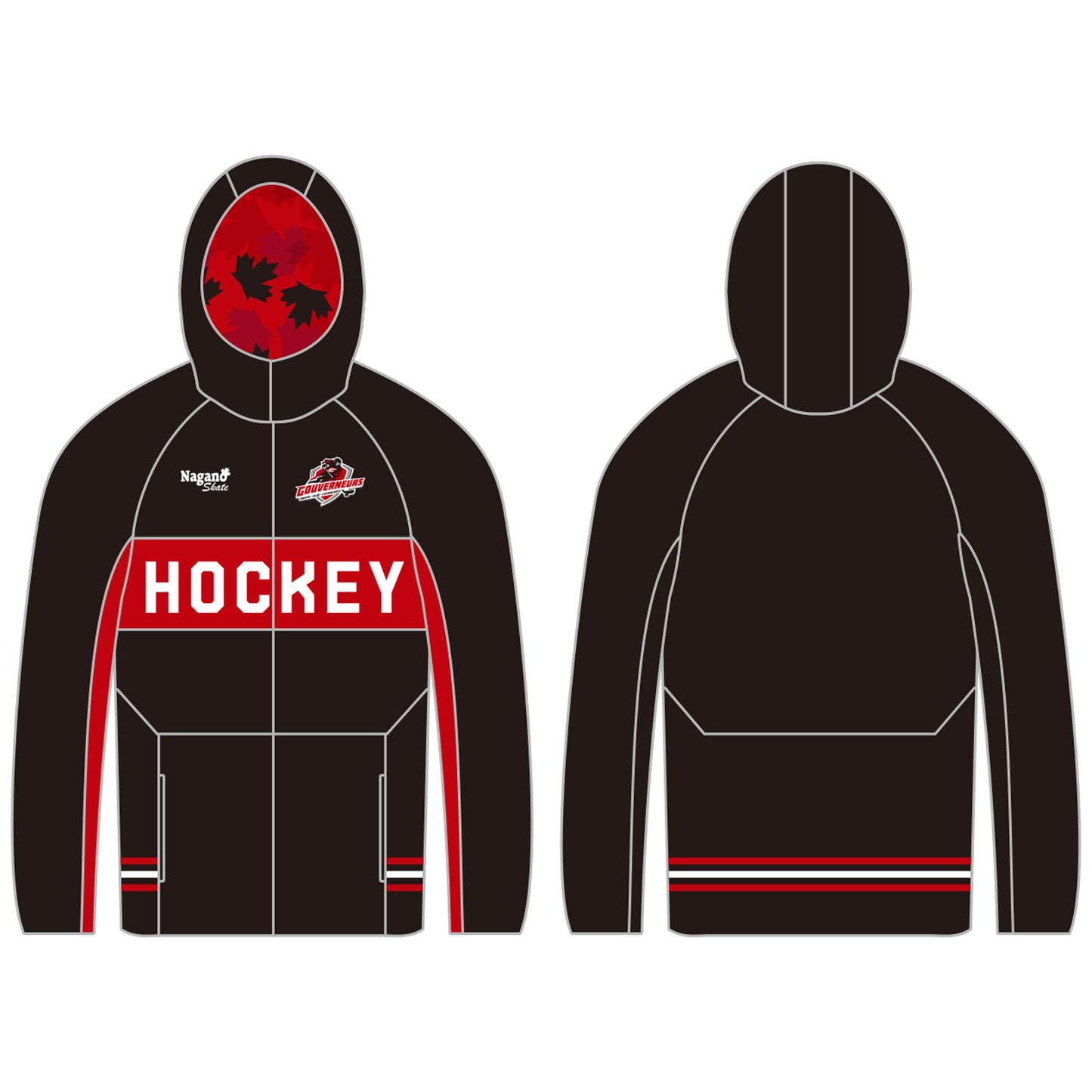 Zipper Hoodie - Sublimated - Gouverneurs - STF-SIL - AL