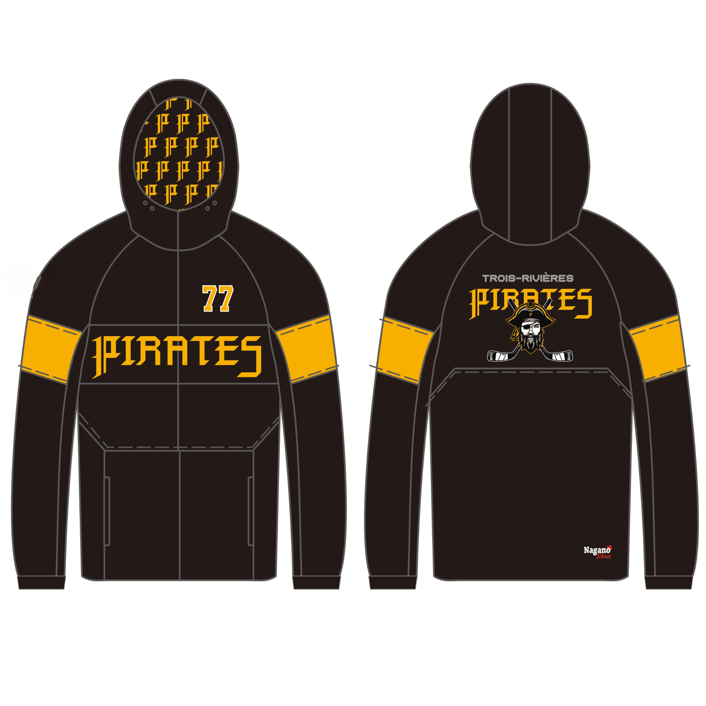 Hoodie Full Zipper - Sublime - Pirates