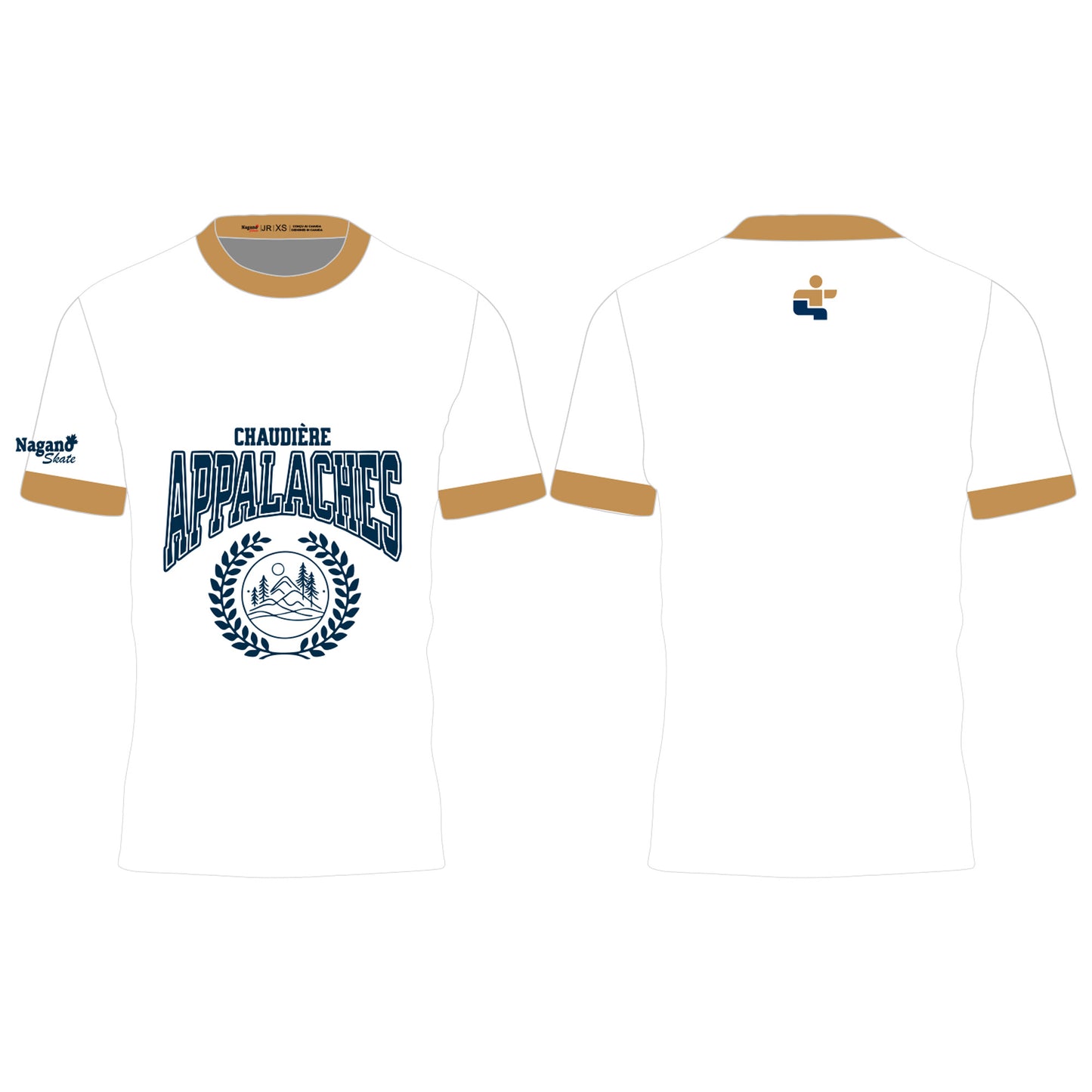 T Shirt Blanc, Sublimé T02 - Chaudière-Appalaches, JDQ