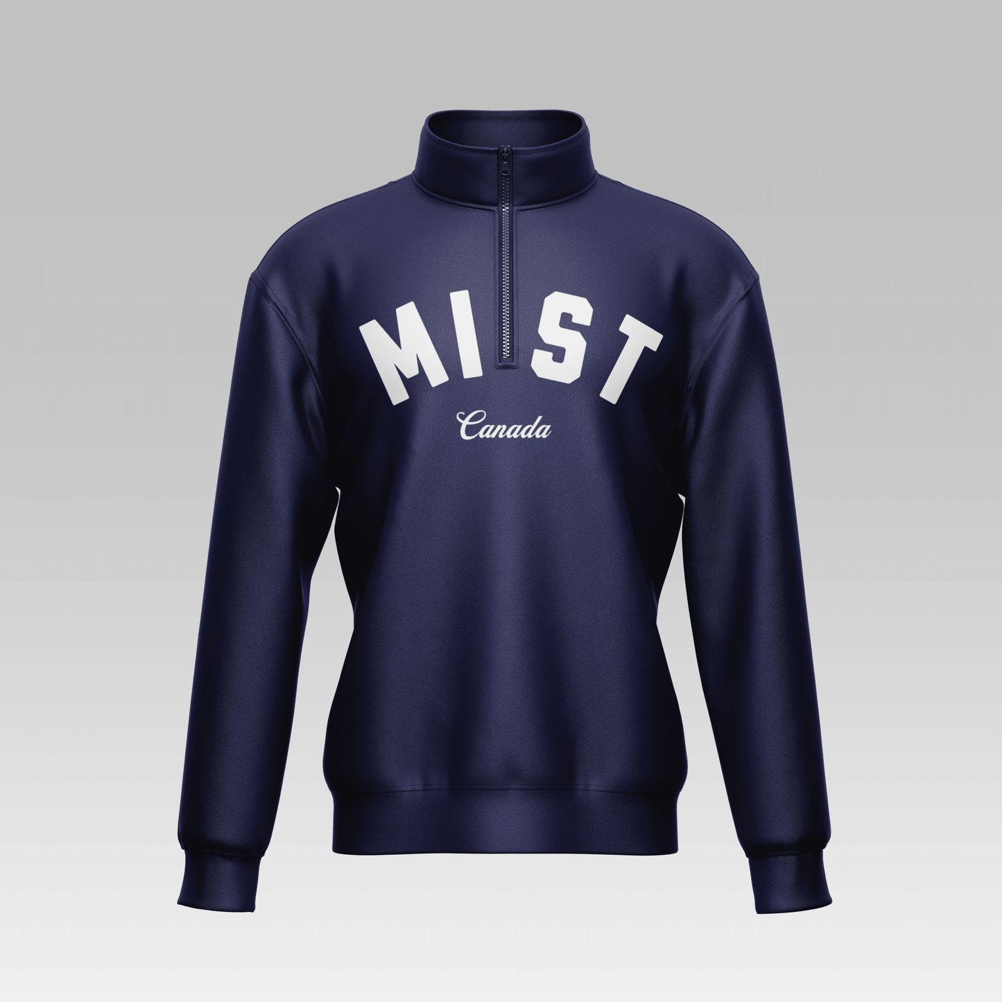 Hoodie Half Zipper - MIST