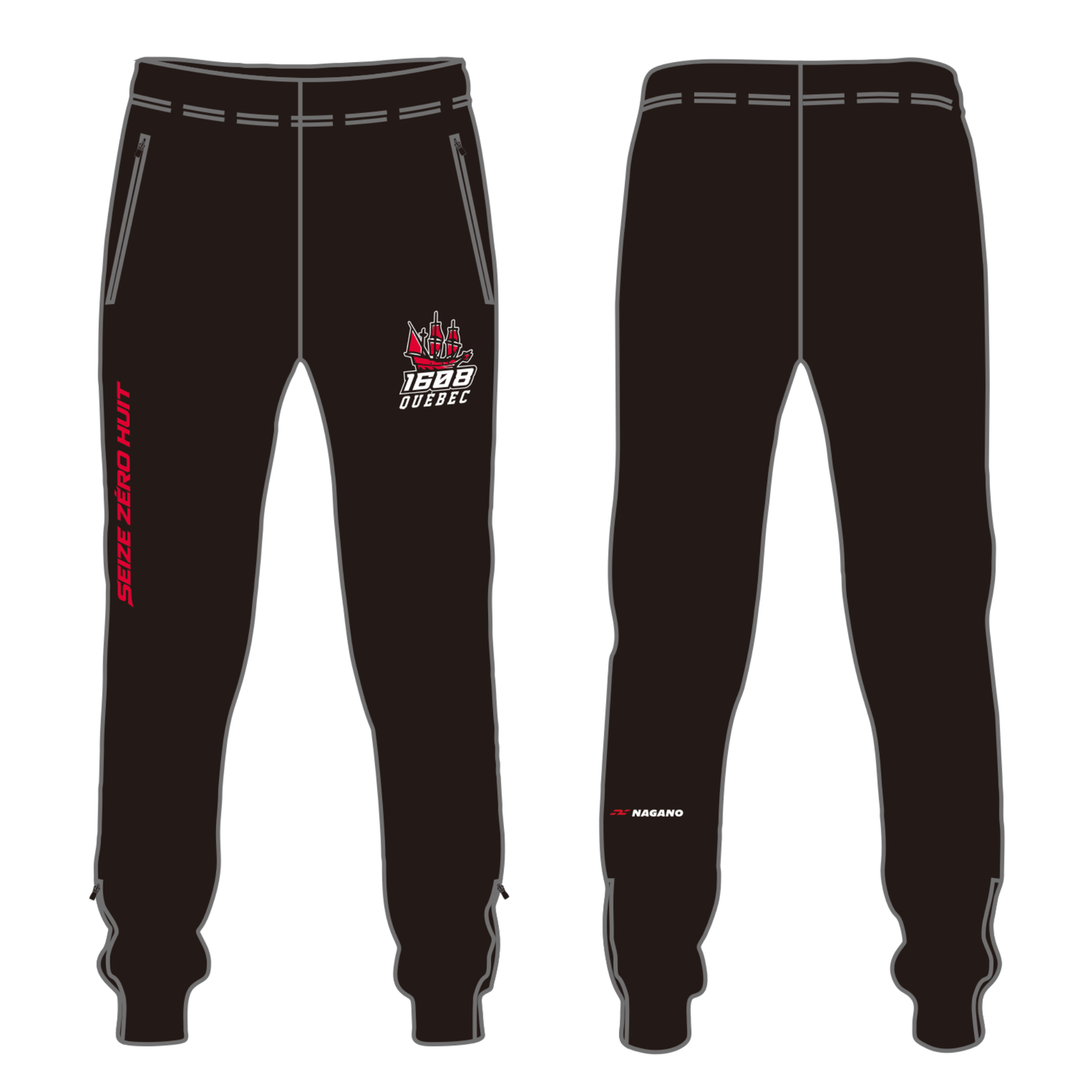 Pantalon jogger Noir - 1608