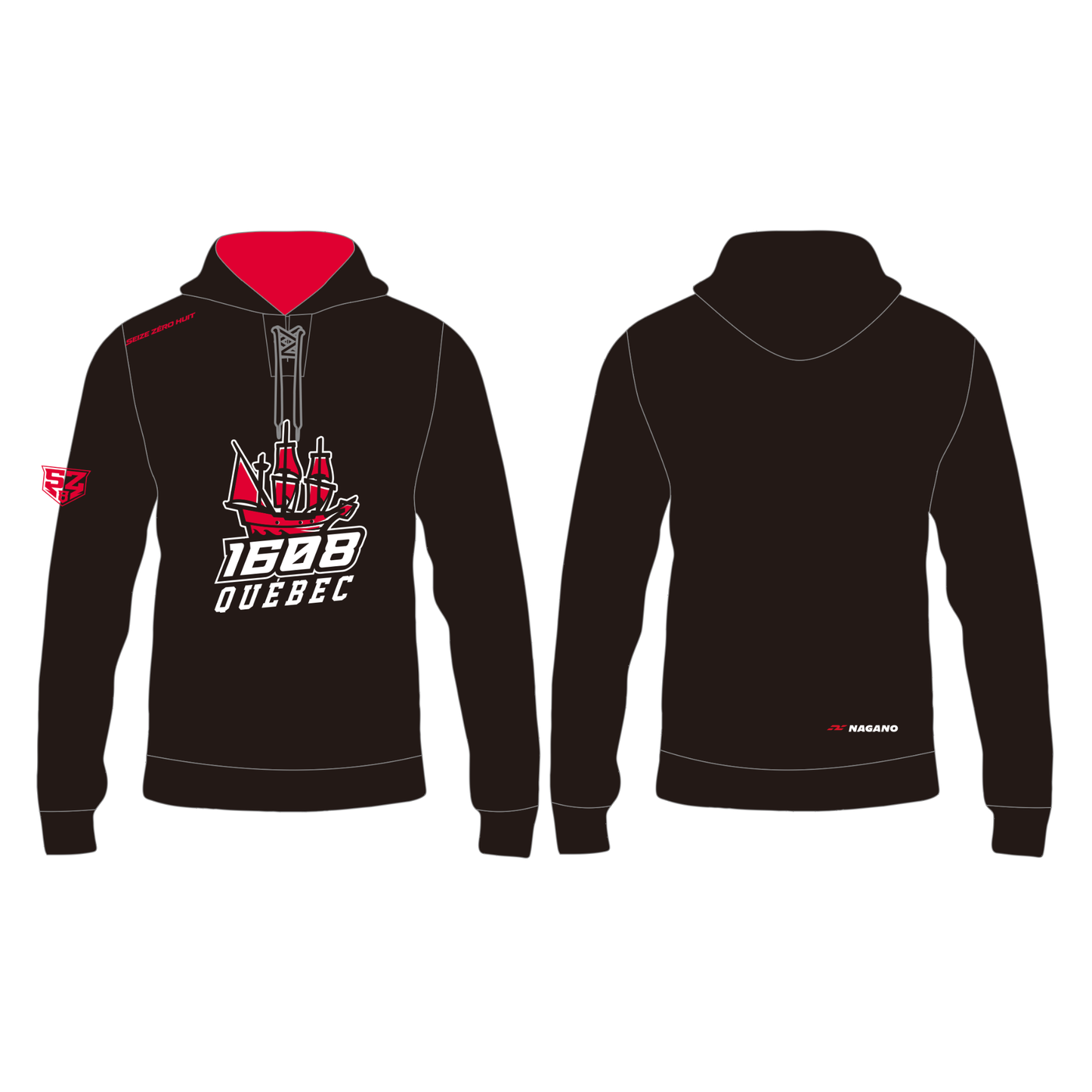 Hoodie hockey style - 1608