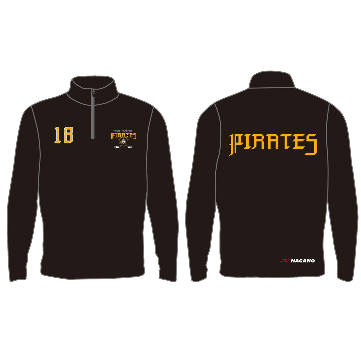 Quarter Zipper Casual - Pirates