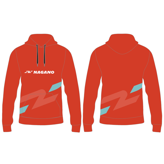 Hoodie sublimé rouge - Nagano