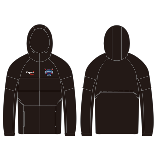 Black Full Zipper Hoodie - Sublimated - Kamentuka