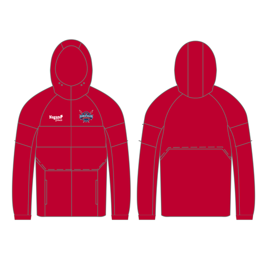 Full Zipper Hoodie Red - Sublimated - Kamentuka