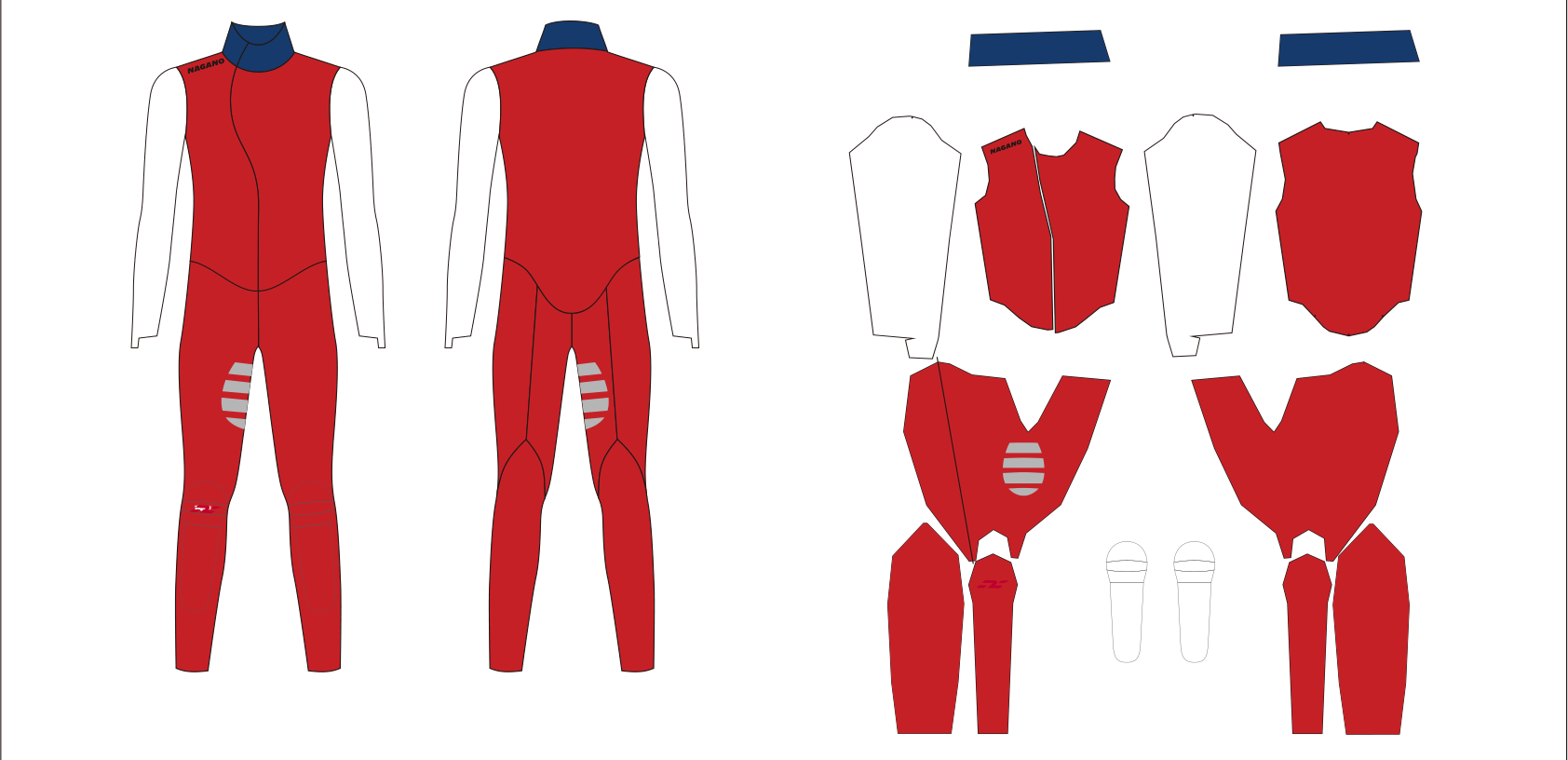 US Speedskating custom Nagano suit design