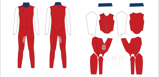 US Speedskating custom Nagano suit design