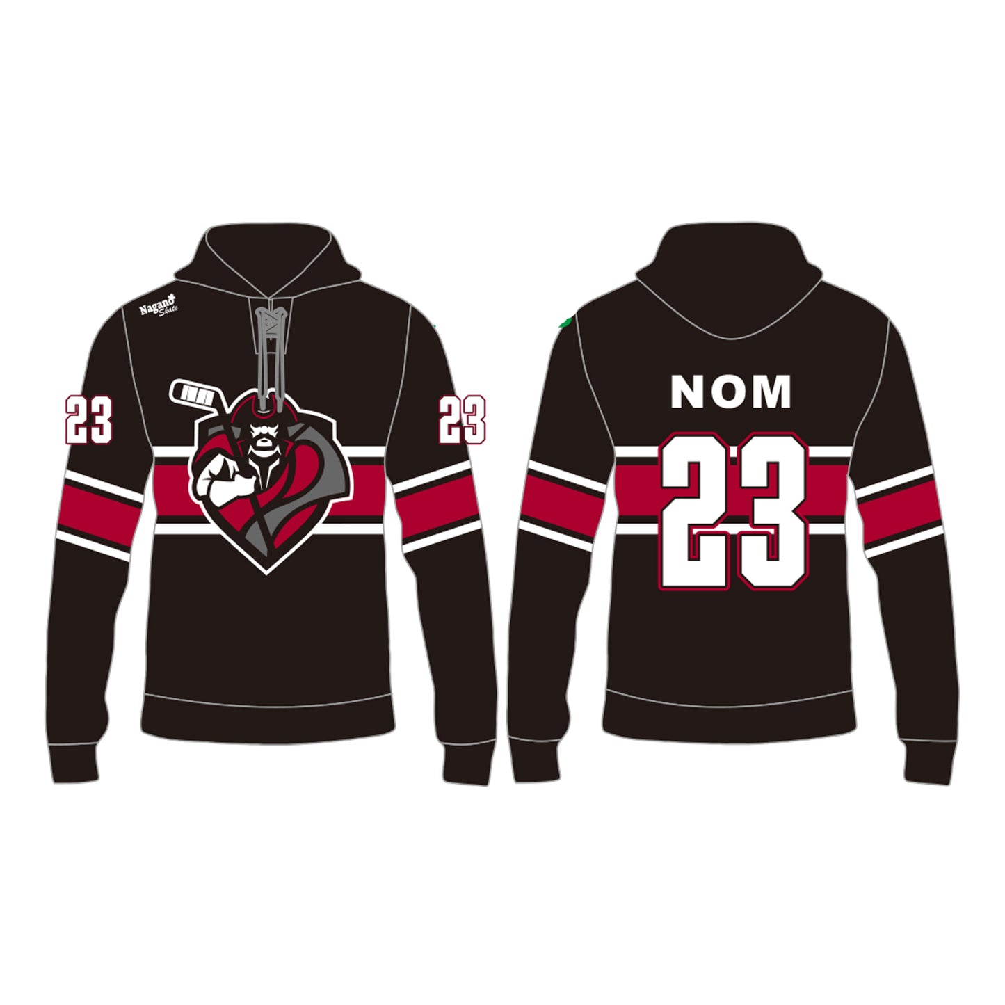 Sublimated Hockey Hoodie - Gouverneurs du Noroit - Team Order Only